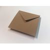 DJP 6x6 Square Plain Kraft Fleck Recycled Envelopes - 155x155mm - 100 Pack