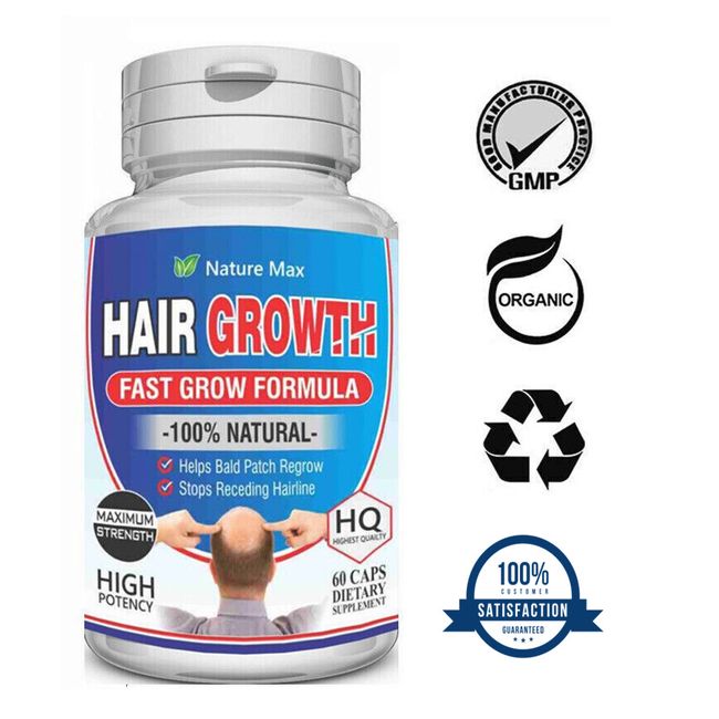 HERBAL HAIR VITAMINS FAST ANTI LOSS  DHT BLOCKER CAPSULES - 60 PILLS