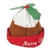 Novelty 'Merry Christmas' Felt Pudding Hat