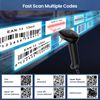 Eyoyo 2D USB Barcode Scanner: Handheld Wired QR Code Scanner for Computer Laptop POS PC, Fast Automatic 1D UPC Screen & Printed Bar Code Reader for Library, Retail Store, Book, Warehouse Inventory