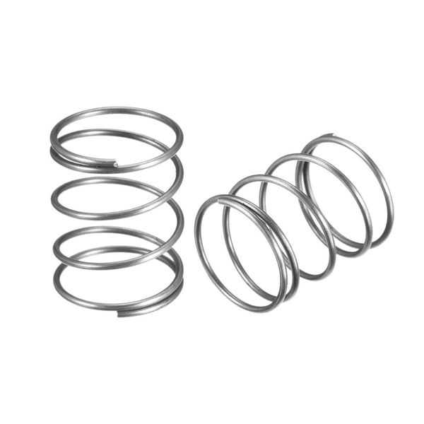 sourcing map Wire Diameter 0.05", OD 0.79", Free Length 1" Spring Steel Coil Extended Compressed Spring 10pcs
