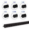 1 Pcs 12 Inch Meter Ruler Architectural Scale Ruler, Aluminum Triangular Scale Rulers Ideal for Architects, Draftsmen