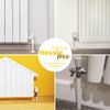 ANGIX 8 x Radiator Pipe Covers Sleeves White 15mm - (8 Pack)