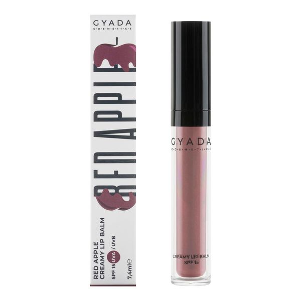 GYADA COSMETICS, Red Apple Creamy Lip Balm SPF15-06 Stark, Tonalità Rosso Vino, Sottotono Neutro Freddo, Balsamo Labbra Colorato, Protegge da Raggi UVA e UVB, Nutriente e Rimpolpante, 7.4 ml