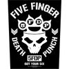 Five Finger Death Punch Got Your Six Unisex Backpatch Multicoloured Band Merch, Bands, multi-coloured