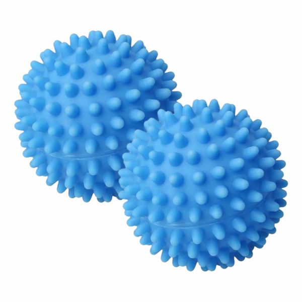 Dryer Balls Tumble Reusable Laundry Wash Ball Cubes for Non Melt New Softer Hypoallergenic Reduces Wrinkles Static Fabric Softener Household Accessories ( 2pc)