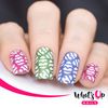 Whats Up Nails - Eggs Vinyl Stencils for Easter Nail Art Design (2 Sheets, 24 Stencils Total)