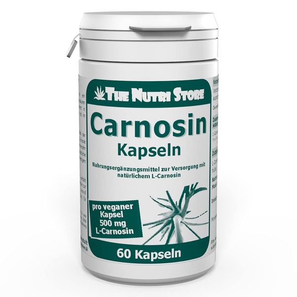 Carnosine 500 mg Vegan Capsules Pack of 60