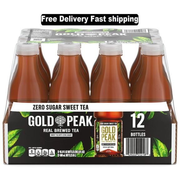 Zero Sugar Sweet Tea Bottles, 16.9 fl oz, 12 Pack