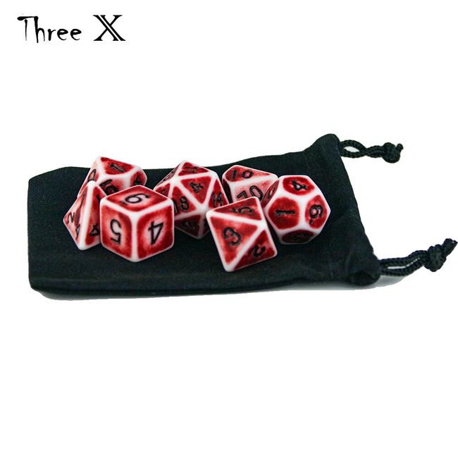 Retro Polyhedral Numbers - Dice Bag – DND