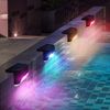 4 PC Solar Pool Side Lights Color Changing Waterproof LED Night Light Yard Decor
