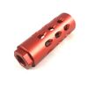 Aluminum Red Color Muzzle Brake 14x1 Left Hand Thread For 7.62x39