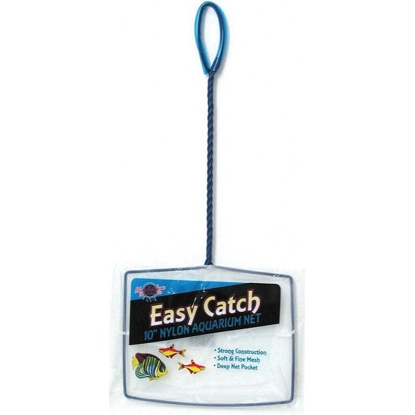 Blue Ribbon Pet Easy Catch Soft and Fine Nylon Aquarium Net-1 Count (6"W Net)