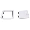 Seachoice Hinged Hatch, Arctic White, 7 in. X 11 in. Inner Dimensions, Acetone Proof Polypropylene