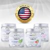 Ecofam Chewable Xylitol Toothpaste Tablets - 90 Natural Vanilla Mint Whitening Tabs - Eco Friendly Zero Waste Glass Jar - Fluoride-Free -with Nano Hydroxyapatite - Vegan - Made in The USA