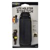 Nite Ize Lite Holster Stretch, Expandable, Secure Flashlight Holder With Belt Clip, Universal Sizing,N00874-BRK,Black