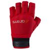 Grays Hockey Touch Half Finger Hand Protection - Red (Small, Left)