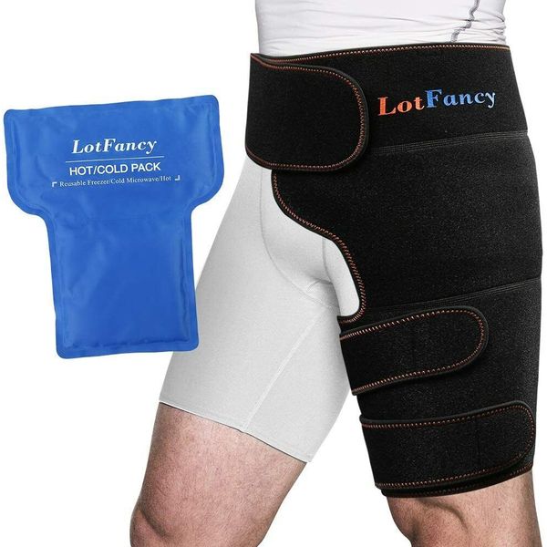 Large Gel Ice Pack & Wrap for Injuries Hot & Cold Therapy Relief for Hip Surgery