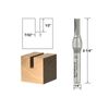 7/32" Diameter Carbide Insert Straight Router Bit - 1/4" Shank - Yonico 14008q