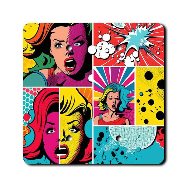 Off The Wall Plates - Pop Art - Double Gang Blank Cover