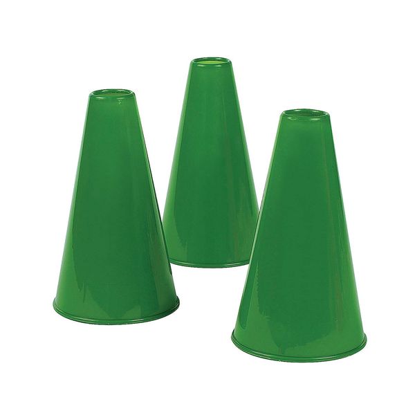 Personalized Green 8" Megaphone - Toys - 12 Pieces