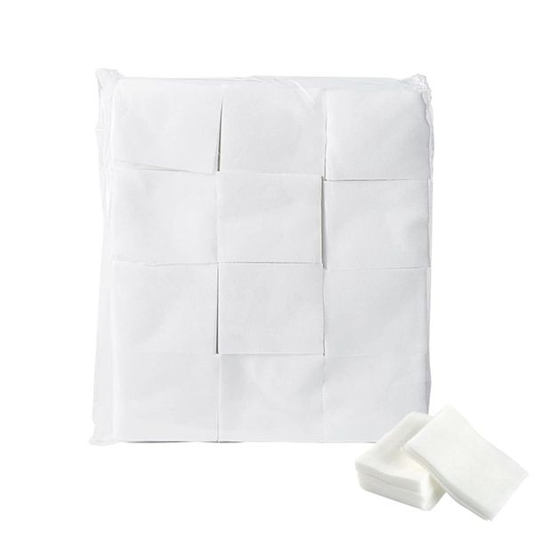 1200 PCS Cotton Pads Makeup Remover Pads Non-woven Square Cosmetic Cotton Pads Nail Wipes Cotton for Tattoo Makeup Facial Care Cleansing Removing Nail Polish