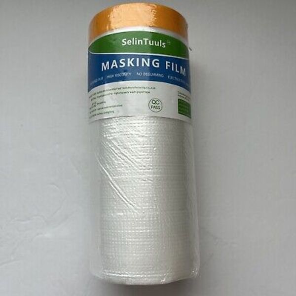 SELIN TUULS Masking Film, 59 in x 66 Ft, Plastic Drop Cloth