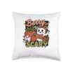 Berry Scary Cute Ghosts Strawberries Halloween Throw Pillow