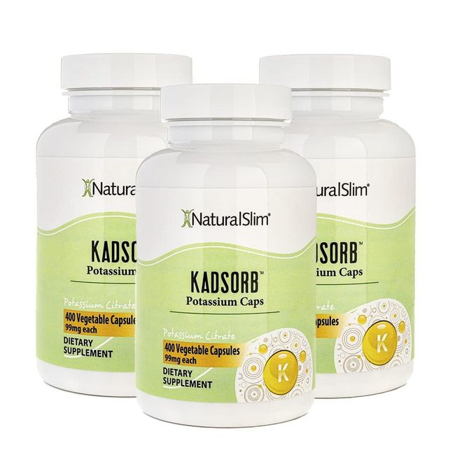 NaturalSlim Kadsorb Potassium Citrate 99mg – Supports Normal pH, Fluid & Elec...