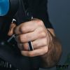 Rinfit Silicone Wedding Rings for Men 1 or 3 Ring Pack RinfitAir Breathable Design Silicone Rubber Men's Wedding Bands Size 7-14 (10, Set #1)