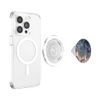 Inkwell Blue and Greige Abstract Artwork PopSockets PopGrip for MagSafe