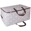 DOKEHOM 105L Large Underbed Clothes Storage Bag with Zip, Moisture proof (Grey)
