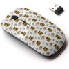 2.4G Wireless Mouse with Cute Pattern Design for All Laptops and Desktops with Nano Receiver - Hiking Backpack map Compass Folding
