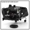 For 2016-2018 Chevrolet Chevy Malibu Black Projector Headlights Assembly Pair
