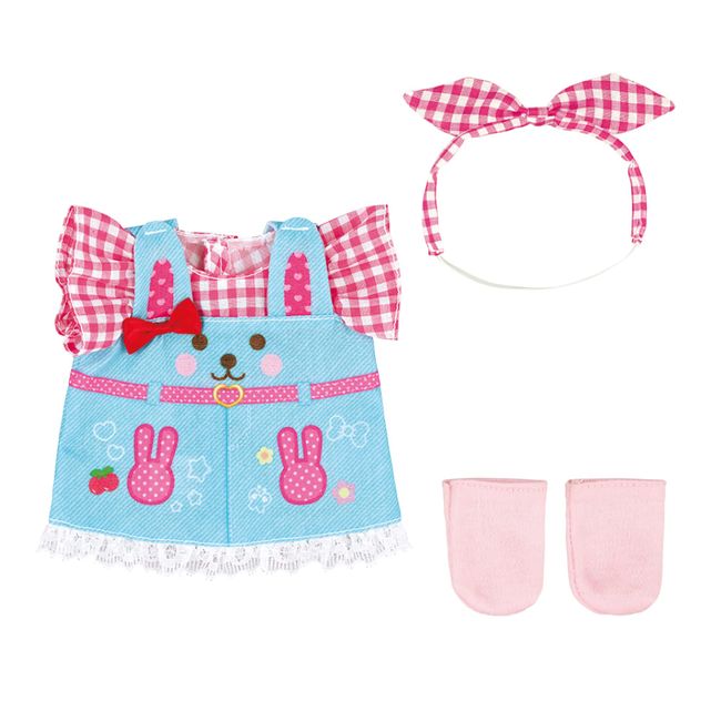 Pilot Corporation 1851603 Mel-chan Kisekae Set, Rabbit Denim Dress