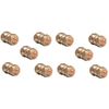 TC 15mm Brass Straight Compression Coupling Connector Fitting for Copper Pipe Pack of 10