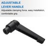 sourcing map 4pcs Clamping Lever Adjustable Handles M4 Metric Female Thread Level Handle Hand Knobs Quick Release Black for Lathe Machinery