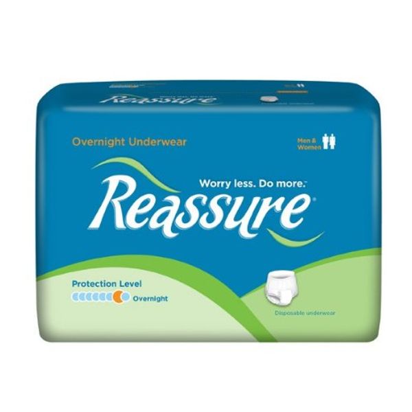 Reassure Overnight Underwear - Large (36" - 50" Waist/Hip) - 64 per case
