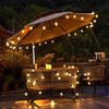 Solar 50LED Bulbs 100FT Warm White String Lights Waterproof IP65 Outdoor,US Ship