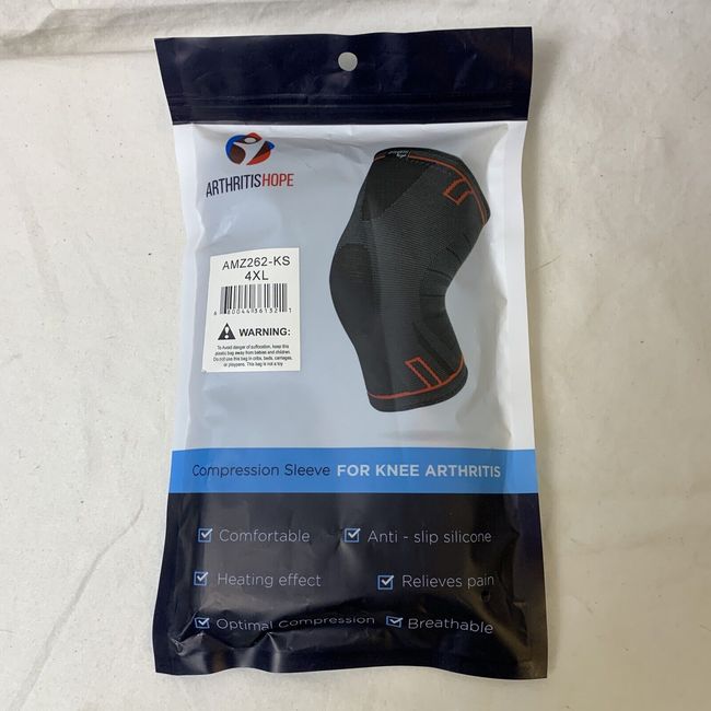 ArthritisHope Knee Brace (4XL) - Compression Sleeve XXXX-Large, Black