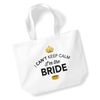 Bride Gift Bag Wedding Tote Keepsake Present Hen Party (White)
