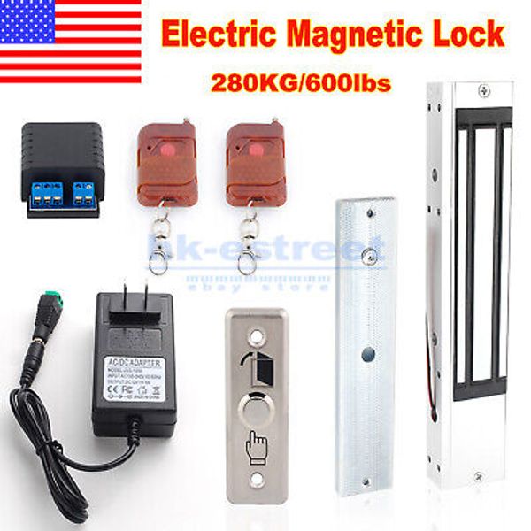 280KG 600lbs Access Control System Electric Magnetic Door Lock Security Kits