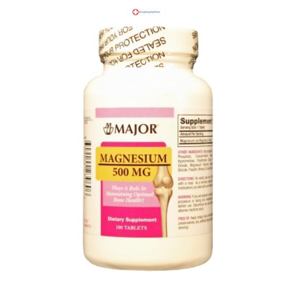 McK Major Magnesium Supplement 500 mg Strength Tablet 100 per Bottle