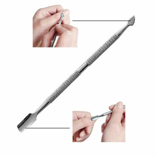 Cuticle Pusher Stainless Steel Nail Scraper Remover Manicure Pedicure Tool Arts UV Gel Polish Soak Off Remover Tool Nail Arts Cuticle Trimmer