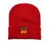 rum and reggae Beanie Hat | Stretchy | Warm | Unisex Red