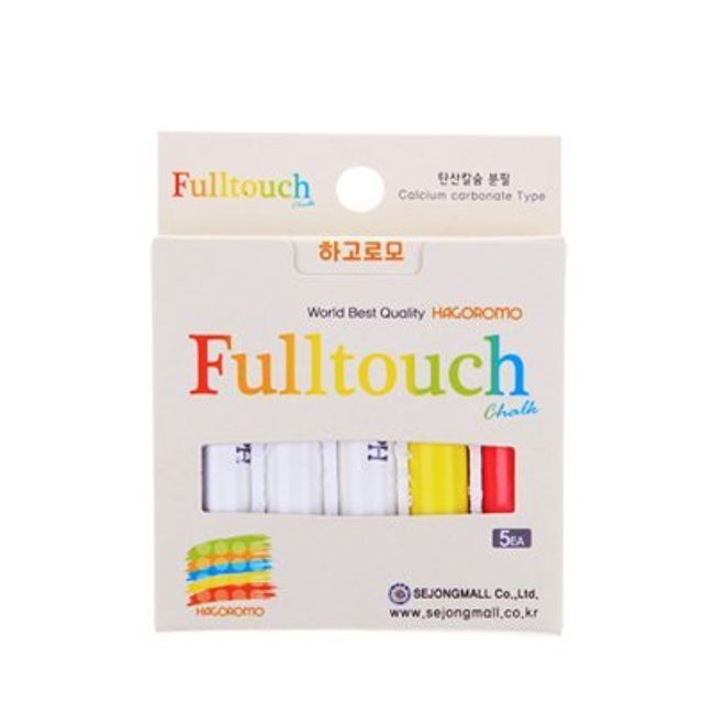 [羽衣]HAGOROMO フルタッチチョーク3色セット（白、赤、黄）5本入 (Fulltouch 3-color Mix Chalk 5pcs) [並行輸入品]