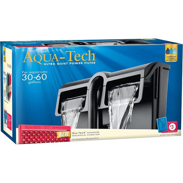 AQUA-TECH Power Aquarium Filter, 30 to 60-Gallon Aquariums, (ML90740-00)