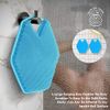 WUBAYI 2 Pack Soft Silicone Exfoliating Body Scrubber，Body Scrubber Shower Brush with Hanging Hole，Handheld Shower Cleansing Brush or Oily, Dry, Normal, and Sensitive Skin Types（Blue+Pink）