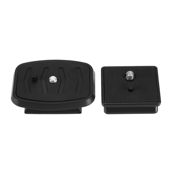 The Lord of the Tools 2PCS 41mm & 43mm Tripod Quick Release Plate Camera Mounting Adapter Tripod Head Screw Adapter Mount Camera Fixing Support Black