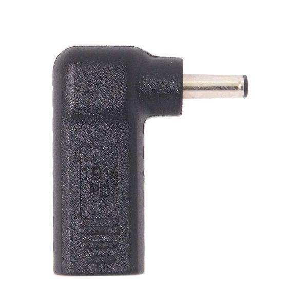 Cablecc USB 3.1 Type C USB-C to DC 19V Adapter PD Emulator Trigger 90 Degree Angled (4.0 * 1.3MM)